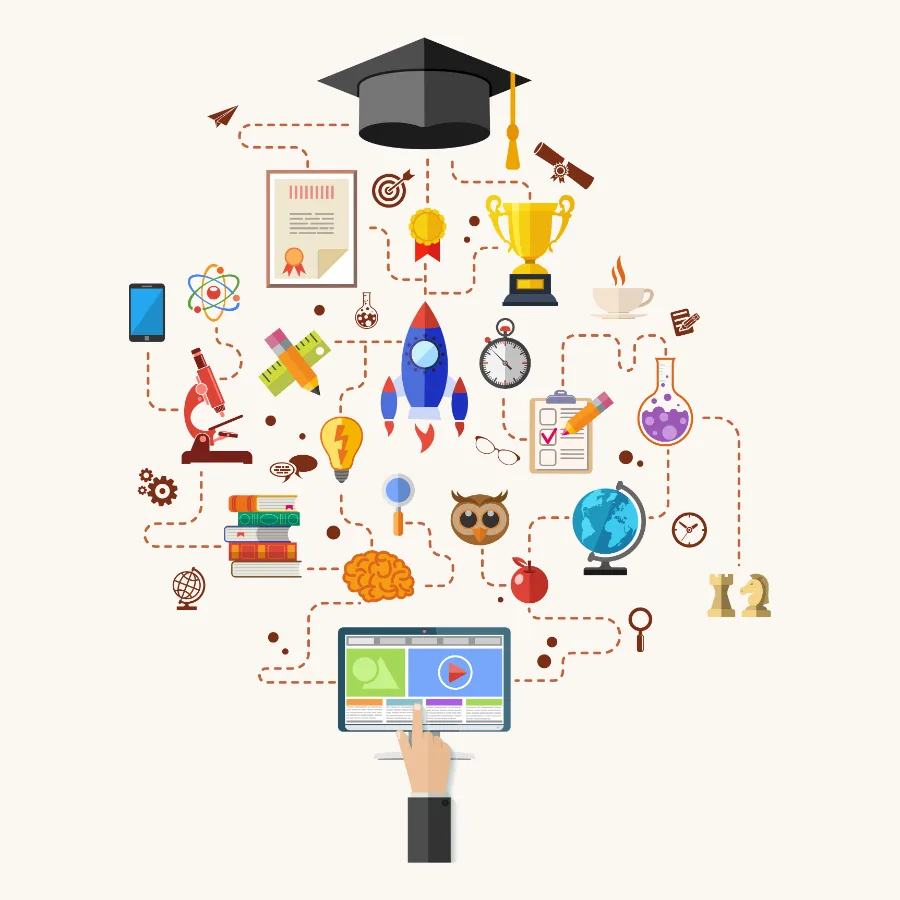 Students applying classroom learning to live research